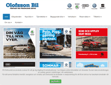 Tablet Screenshot of olofssonbil.se